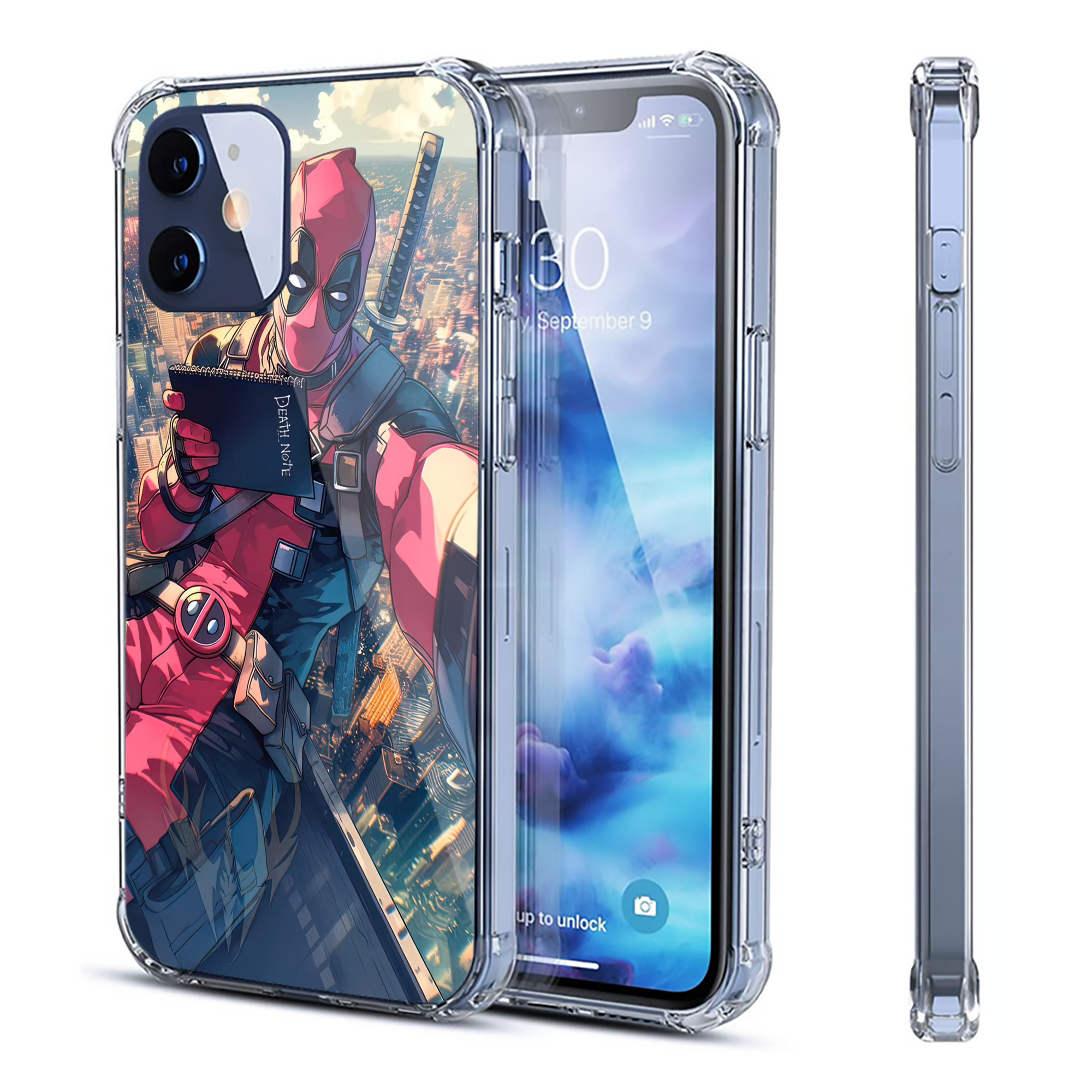 （画像用） Deadpool デッドプール 【iPhone 12シリーズ対応】透明スマホケース（クリアソフトケース）